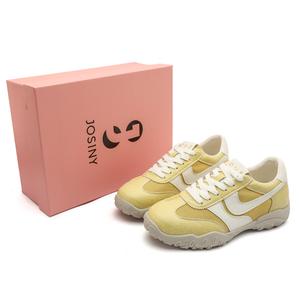 Амортизирующие, нескользящие, износостойкие, дышащие и легкие повседневные туфли для женщин желтого цвета JOSINY, Yellow