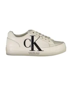Белые кроссовки на платформе, повседневный комфорт. Calvin Klein, белый