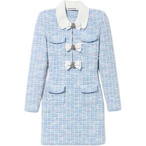 Проверенное мини-платье Self-portrait, Blue Mixed Color