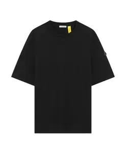 Черная футболка Edward Girocollo с коротким рукавом Moncler, черный