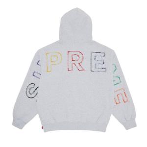 Толстовка Supreme Frayed Hooded Sweatshirt, Ash Grey