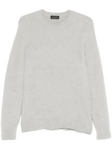 Roberto Collina свитер с эффектом начеса, серый