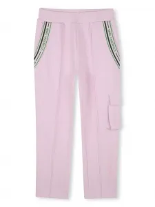 Спортивные брюки с вышитым логотипом Karl Lagerfeld Kids, розовый