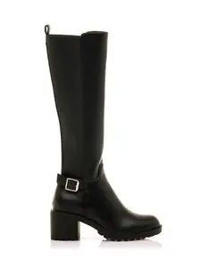 Женские высокие сапоги с эластическим голенищем Mustang, черный