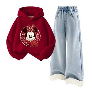 Детская повседневная спортивная одежда Disney, светло-голубой