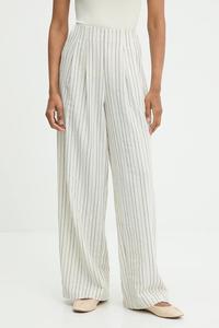 Брюки с льняной тканью Answear.Lab, белый