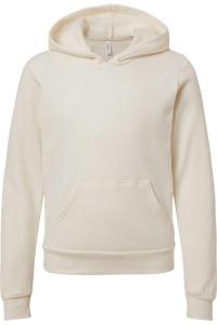 BELLA + CANVAS Детская флисовая толстовка с капюшоном, Natural