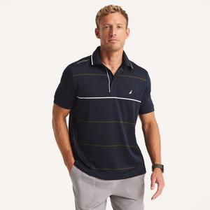 Мужская футболка-поло классического кроя Nautica Navtech, темно-синий