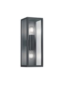 Настенный светильник Trio Leuchten антрацит, прозрачный, цвет алюминия высота/ширина/расстояние: 38/14/13,5 см