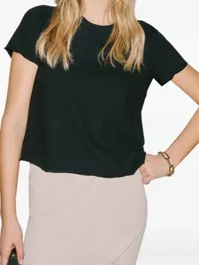 Хлопковая футболка James Perse, черный