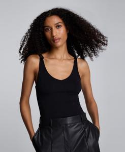 Женская майка без рукавов с V-образным вырезом Kenneth Cole, Black