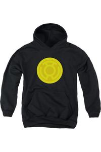 Толстовка с капюшоном Green Lantern с желтым символом Gildan