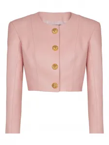 Куртка на пуговицах Balmain, розовый