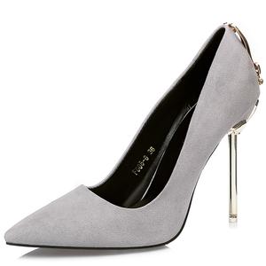 GOSO Серые женские туфли на тонком каблуке, цвет Gray