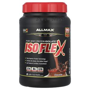 ALLMAX, ISOFLEX, чистый изолят сывороточного протеина, шоколад, 2 фунта (907 г)