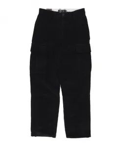 Свободные зауженные брюки из грузового шнура для служебного использования Vans, черный