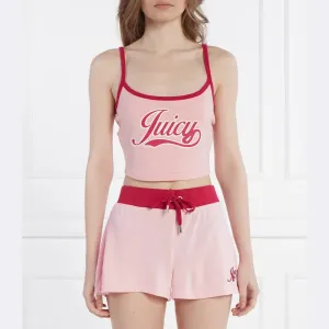 Укороченный топ в стиле ретро Juicy Couture, розовый