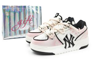 MLB Кроссовки для скейтбординга Chunky Liner, устойчивые к истиранию, низкие, унисекс, светло-розовые