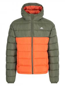 Trespass Стеганая куртка «Оскар» оранжево-хаки цвета