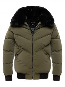 Зимняя куртка AUGUSTA оливкового цвета Amaci&Sons