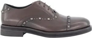 Мужские оксфорды из кожи с заклепками Karl Lagerfeld Paris, коричневый