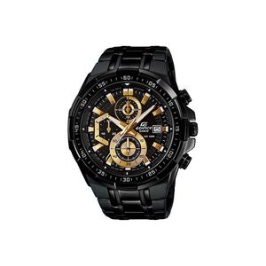 CASIO Часы Men EDIFICE Black Watch EFR-539BK-1A, Black Gold Watch Dial