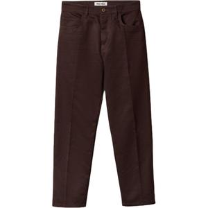 MIU MIU Женские повседневные брюки cocoa brown