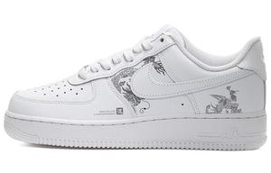 Кроссовки для скейтбординга Air Force 1 женские с низким верхом, белые/серые Nike