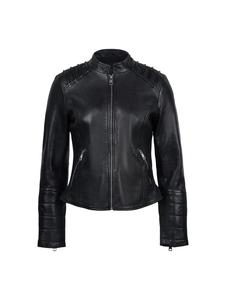 Trueprodigy Черная кожаная куртка Raegan