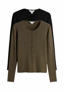 Кардиган THE SET 2 PACK , Black Brown/Black