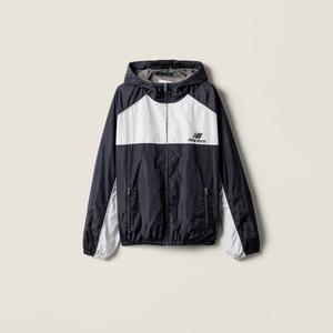 Толстовка-куртка из технического поплина MIU MIU, синий