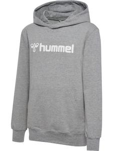Детская толстовка "Hmlgo 2.0 Logo Hoodie Kids" серого цвета Hummel