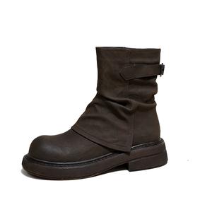 Ботильоны женские 4,5 см Ouumeis, Khaki