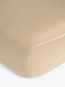 Простыня на резинке John Lewis Soft & Silky Egyptian Cotton 800 Thread Count Deep, цвет champagne