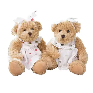 Мягкая и милая пара плюшевых кукол Тедди Беар, высота 30 см, длина 30 см Mise