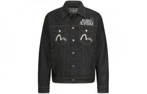 Куртка мужская джинсовая синяя Evisu, синий