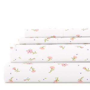 Комплект постельного белья премиум-мягкости с классическими узорами Urban Loft's из 4 предметов, цвет Soft Floral Pink