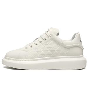 ST&SAT Дышащие быстросохнущие нескользящие мужские кэжуал кеды низкие черно-белые, цвет White