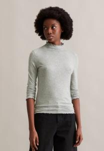 Топ Marc O'Polo DENIM LONGSLEEVE SLIM, Stone Melange/Stone