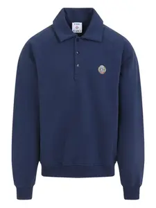 Толстовка с вышитым воротником CASABLANCA, синий