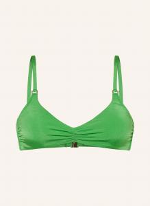 Верх бикини-бралетт, мерцающий, однотонный Watercult, зеленый