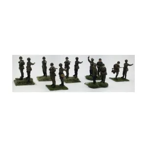 Советская пехота с командованием №1, Miscellaneous Historical Miniatures - WWII - Soviet Union 1938-1942 - Loose Miniatures (1/100)