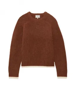 Пуловер из мохера Elton Ines De La Fressange Paris, коричневый