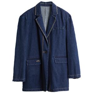 ELLE Костюм деловой женский Denim Blue с воротником