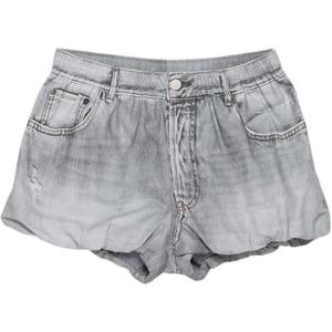 Шорты с принтом Acne Studios, светло-серый