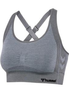 Спортивный бюстгальтер Hmlmt Shine Seamless Sports Bra серого цвета Hummel