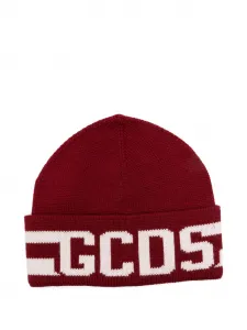 Шапка бини с логотипом Gcds Kids, красный
