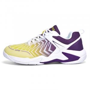 Амортизирующие нескользящие износостойкие дышащие низкие кроссовки для бадмнитона унисекс LEFUS, синий желтый