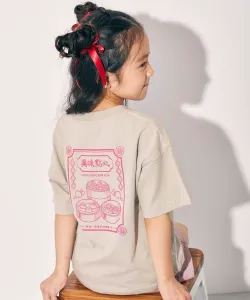 Футболка с коротким рукавом и крупным силуэтным принтом Devil Lab Asia Shokudo из 100% хлопка Devirock, цвет 009-Hong Kong-L Gray