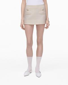 Мини-юбка из твида Marc Jacobs, слоновая кость